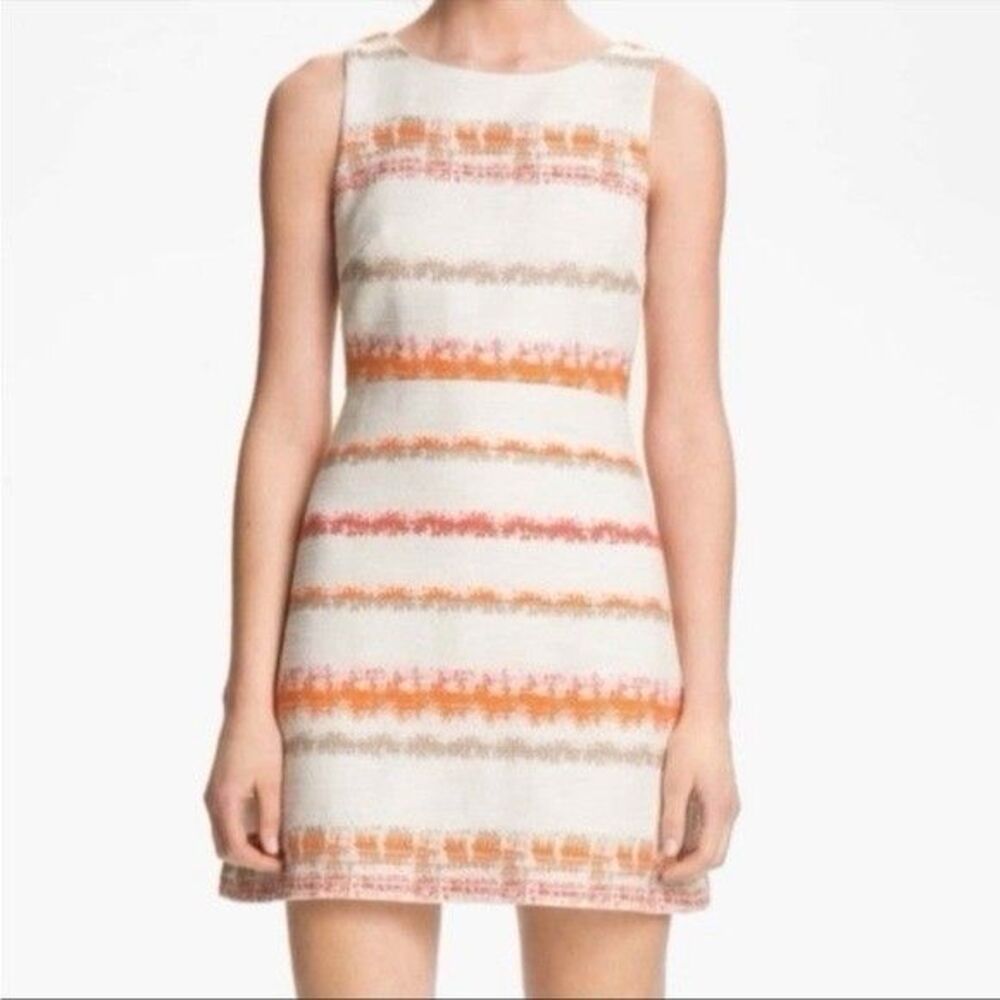 Alice + Olivia Everleigh Striped Tweed Mini Dress Multicolor Sz 6 NWT